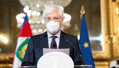 Ugo Zampetti oznamuje rezignaci premiéra Giuseppe Conteho.
