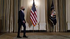 Prezident Joe Biden v Bílém dom.