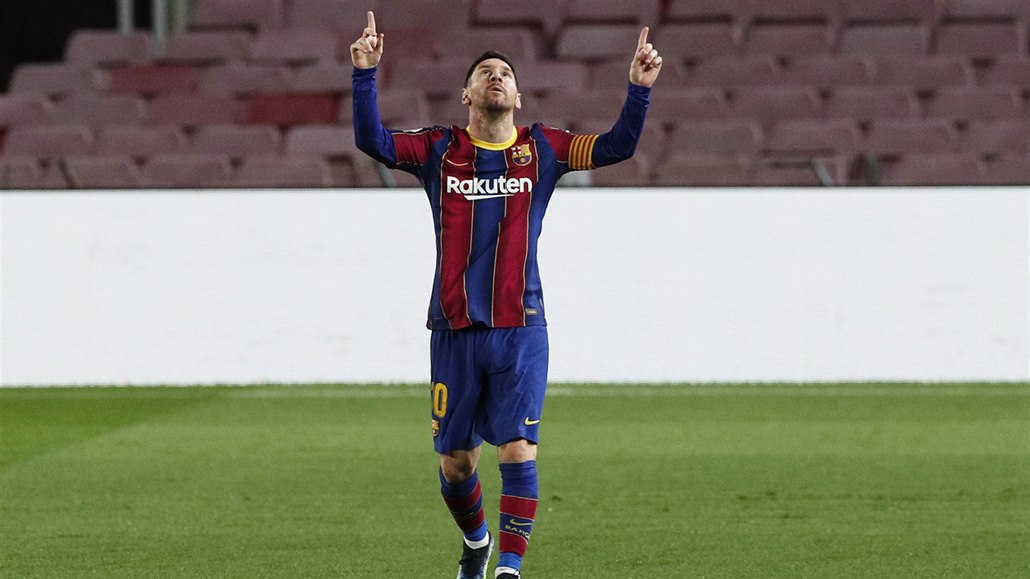 Lionel Messi si proti Bilbau p�ipsal 650. branku v dresu Barcelony.