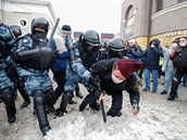 Protesty v Moskv 31. ledna. Rusko hlásí stovky zatených.