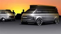 �koda Auto p�edstavila skici ukazuj�c�, jak by mohla vypadat �koda 1203 podle...