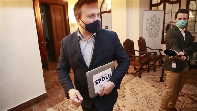 Předseda KDU-ČSL Marián Jurečka před jednáním o podobě volebního zákona.
