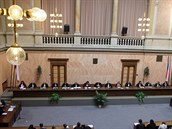 Na jednání pilo vech 15 ústavních soudc