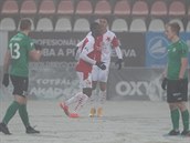 Slavia v utkání s Píbramí
