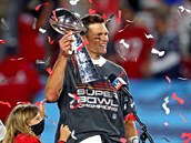 Tom Brady slaví svj sedmý triumf v Super Bowlu