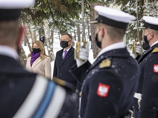 Polsk prezident Andrej Duda a slovensk prezidentka Zuzana aputov na setkn...