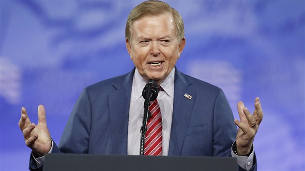 FILE - Lou Dobbs, with Fox News, speaks at the Conservative Political Action...