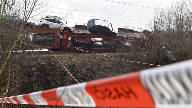 Sráka dvou nákladních vlak na Zlínsku zastavila v noci na 5. února 2021...