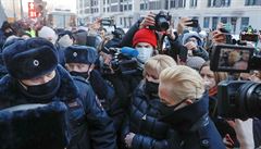 Alexej Navalnyj s manelkou.