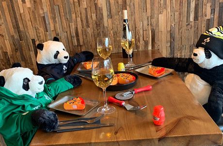 Irsk restaurace zaven kvli covidu nahradila zkaznky pandami