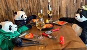 Irsk restaurace zaven kvli covidu nahradila zkaznky pandami