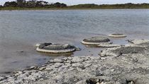 Jezero Thetis a stromatolity