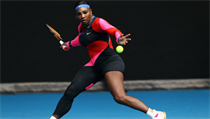 Serena Williamsov ve svm tenisovm outfitu.