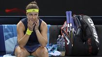 Karolína Muchová vstřebává postup do čtvrtfinále Australian Open.