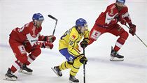 Čeští hokejisté na úvod Švédských hokejových her podlehli domácímu výběru.
