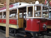 Kotrova ervená tramvaj z let 19061908, urená pro bný provoz