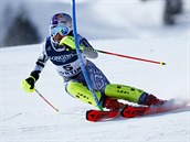 Ester Ledecká ve slalomu na MS.