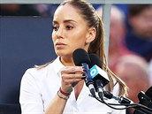 Srbská tenisová rozhodí Mirjana Veljoviová.