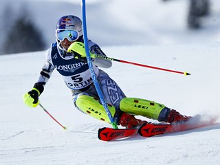 Ester Ledeck ve slalomu na MS.