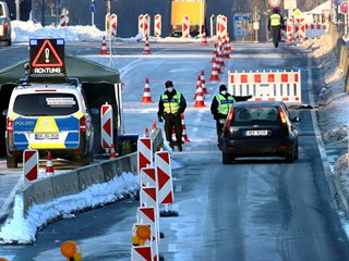 Uzaven nmeck hranice na hraninm pechodu Pomez - Tirchenreuth.