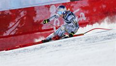 Ester Ledecká v závodu MS v super-G.