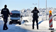 Kontroly na �esko-n�meckých hranicích.