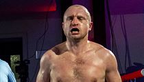 Luk� Kone�n� slav� down Pavla Albrechta.