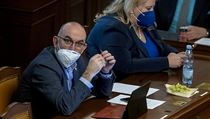 Ministr zdravotnictv Jan bLatn na jednn snmovny o pandemickm zkon....