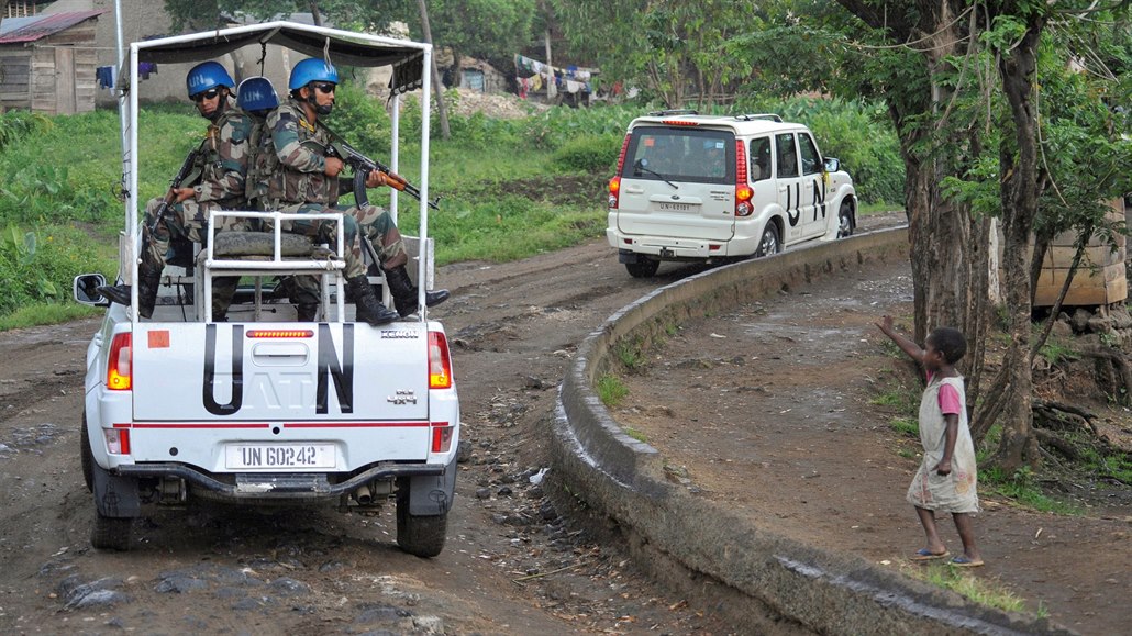 Vojáci OSN na stabilizaní misi v Kongu, íjen 2018.
