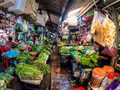 Trhy v Kambodi jsou záitek