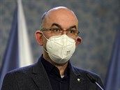 Ministr zdravotnictví Jan Blatný vystoupil 25. února 2021 v Praze na tiskové...