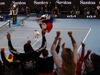 Novak Djokovi slav titul z Australian Open 2021.