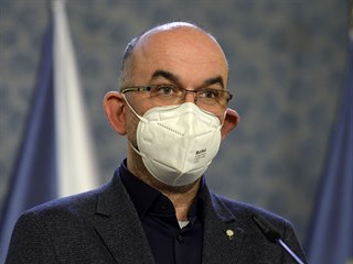 Ministr zdravotnictv Jan Blatn vystoupil 25. nora 2021 v Praze na tiskov...