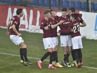 Utkn 20. kola prvn fotbalov ligy: Fastav Zln - Sparta Praha, 20. nora...