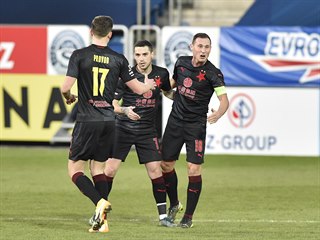Utkn 21. kola prvn fotbalov ligy: 1. FC Slovcko - Slavia Praha, 28. nora...