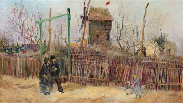 Vincent van Gogh - Scène de rue à Montmartre.