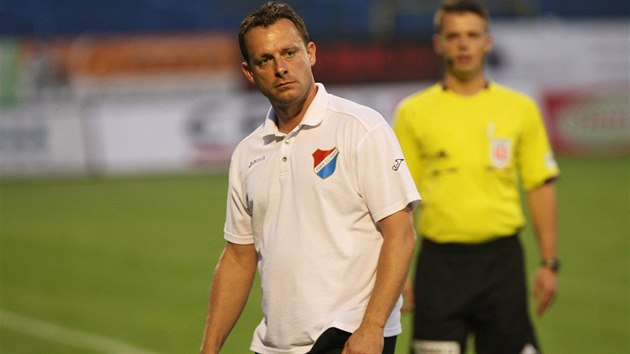 Martin Svdík v roli trenéra Baníku Ostrava.