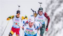 Michal Kr�má� na trati mixu na MS 2021.