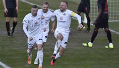 Utkání 21. kola první fotbalové ligy: 1. FC Slovácko - Slavia Praha, 28. února...