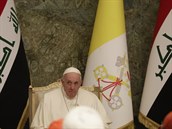 Pape Frantiek na setkání s íránskými politickými a náboenskými autoritami v...