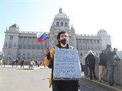 Demonstrace proti koronavirovým opatením.