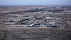 Irácká letecká základna Ajn al-Asad na snímku z prosince 2019.