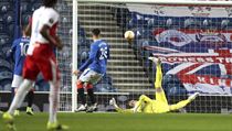 Rangers vs. Slavia: Peter Olayinka stl prvn branku na hiti skotskho...