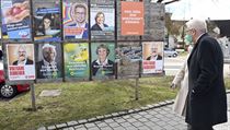 Volebn plakty v Bdensku-Wrttembersku.