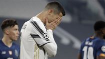 Nešťastný Cristiano Ronaldo