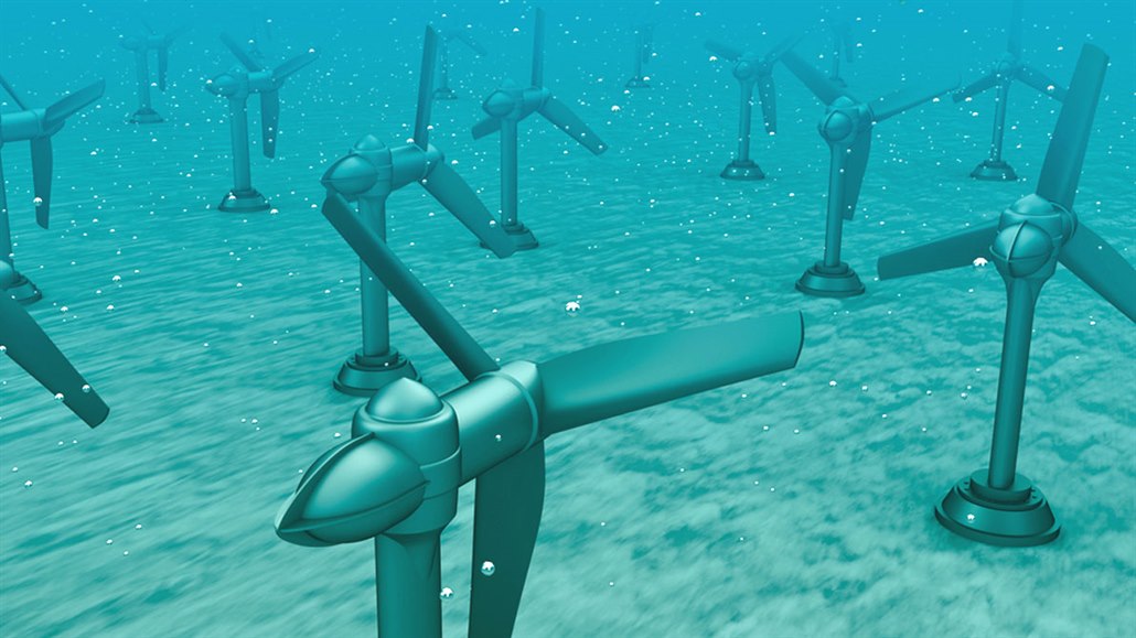 Podmořské turbíny by mohly být novým k přírodě šetrným energetickým zdrojem.
