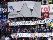 Podpora fanouk Rangers po pádu do tvrté ligy