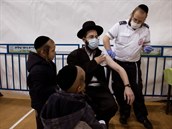 O�kování ultraortodoxních �id� na Západním b�ehu Jordánu.