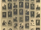 Tablo Jihoeského národního divadla 1920-21.