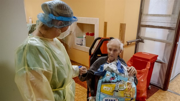 Nemocnice Slaný v dob koronavirové pandemie.